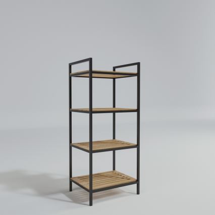 Kylpyhuoneen teline STRALSUND 110x45 cm tammi/musta