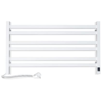 Kylpyhuoneen pyyhekuivain termostaatilla AVANGARD, 316 W / 230 V, 50,6 cm, IP44, valkoinen, vasen liitäntä, neliöprofiili