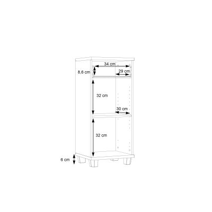 Kylpyhuonekaappi VENOM antrasiitti/ruskea
