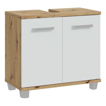 Kylpyhuonekaappi VENOM, valkoinen/artisan-tammi