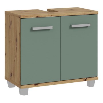 Kylpyhuonekaappi VENOM, vihreä/artisan-tammi