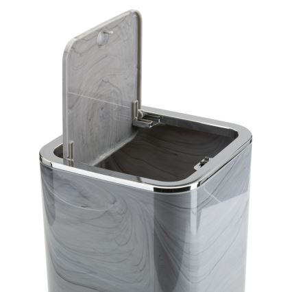 Kylpyhuonesetti GRIS 5 kpl harmaa/kiiltävä kromi