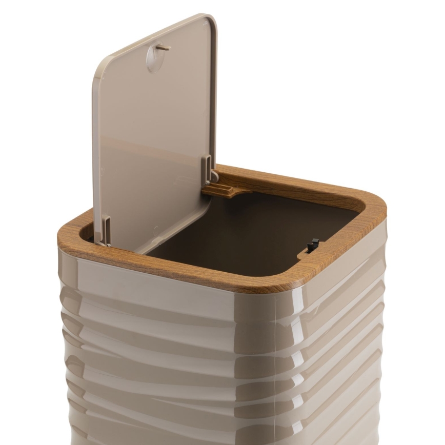 Kylpyhuonesetti WAVE 5 kpl beige/ruskea