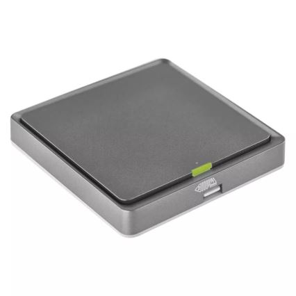 Kytkin 1-painike GoSmart 1xCR2430 Tuya musta