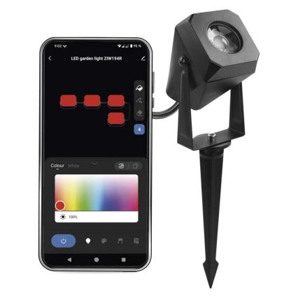 LED RGBIC Himmennettävä ulko lamppu GoSmart - jatko LED/1,5W/230V 3000-6500K IP65 Wi-Fi Tuya