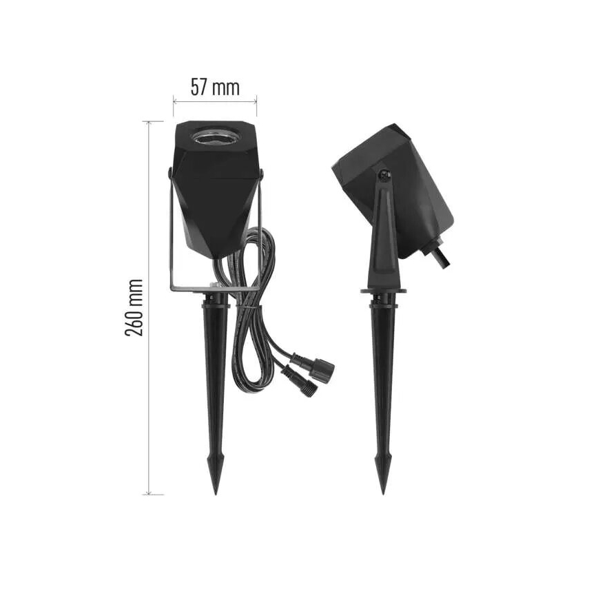 LED RGBIC Himmennettävä ulko lamppu GoSmart - jatko LED/1,5W/230V 3000-6500K IP65 Wi-Fi Tuya