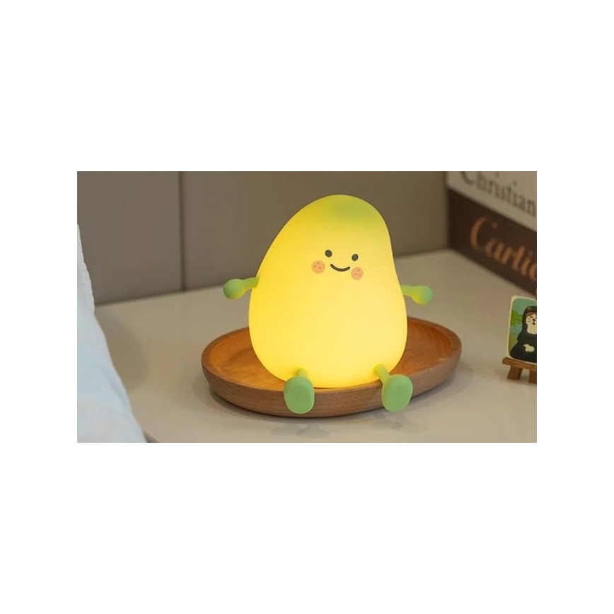 Ladattava himmennettävä lasten LED-yövalo LED/1W/5V 3000K 800 mAh mango