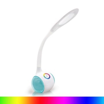 Ladattava himmennettävä RGB LED-LED-pöytävalaisin / 5W / 5V 2400 mAh