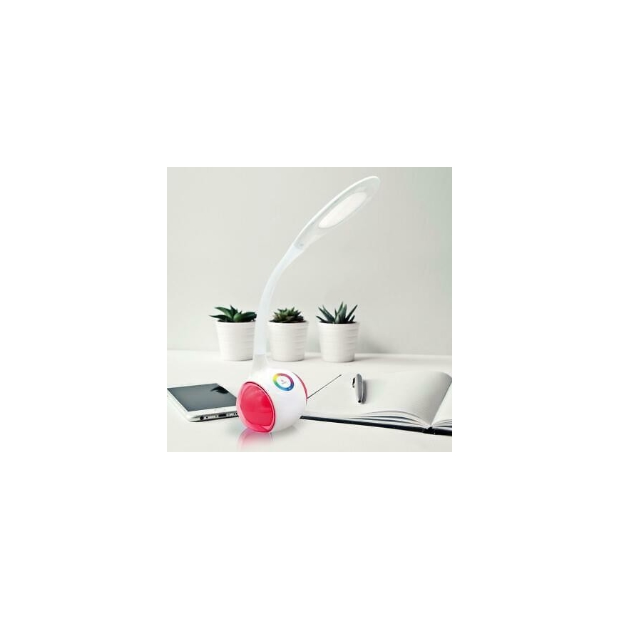 Ladattava himmennettävä RGB LED-LED-pöytävalaisin / 5W / 5V 2400 mAh