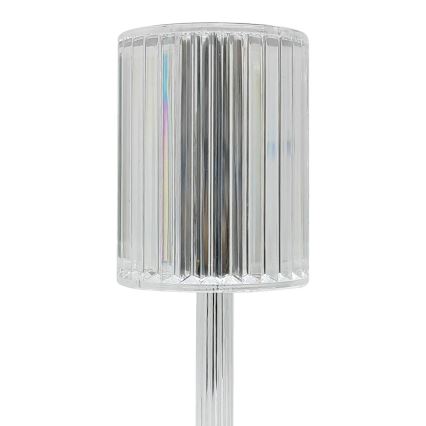 Ladattava kosketusohjattu LED-pöytälamppu SIMPLE LED/1W/5V 2400 mAh 3000-6000K läpinäkyvä
