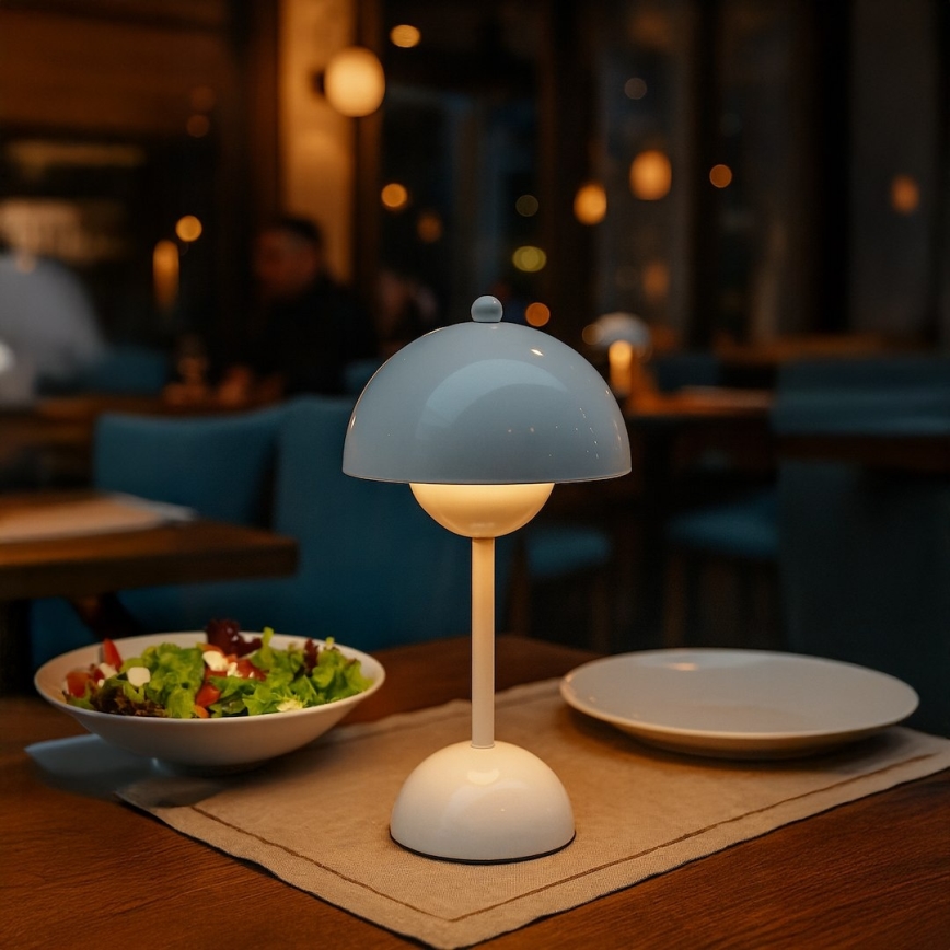 Ladattava kosketusohjattu pöytävalaisin COSTA LED/3W/5V 2400 mAh 3000-6000K valkoinen