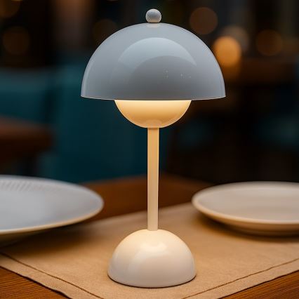 Ladattava kosketusohjattu pöytävalaisin COSTA LED/3W/5V 2400 mAh 3000-6000K valkoinen