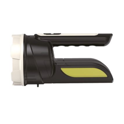 Ladattava LED-taskulamppu 2xLED/3W/5V 210 lm 1200 mAh musta