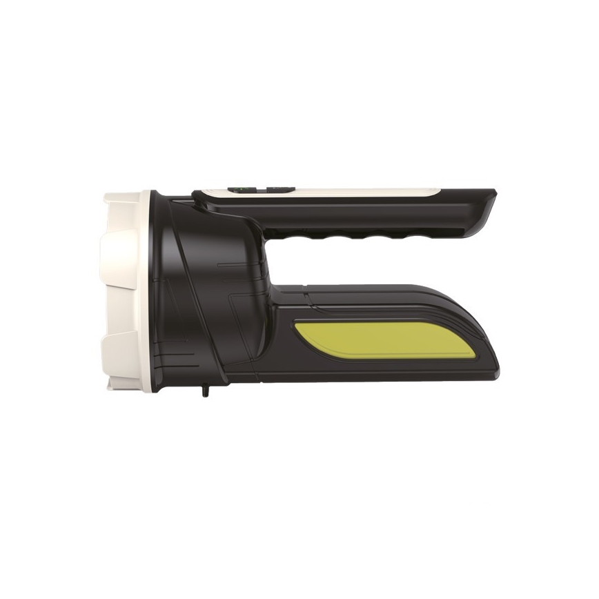 Ladattava LED-taskulamppu 2xLED/3W/5V 210 lm 1200 mAh musta