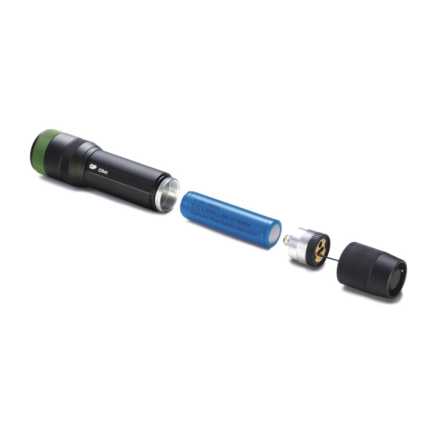 Ladattava LED-taskulamppu GP DISCOVERY CR41 LED/Li-lon 3,7V IPX7
