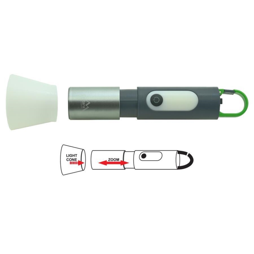 Ladattava LED-taskulamppu LED/10W/3,7V 750 lm 10h