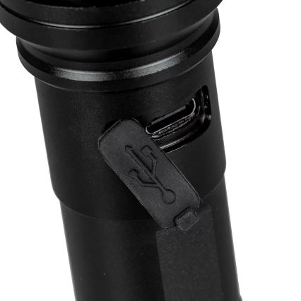 Ladattava LED-taskulamppu LED/10W/5V IPX4 800 kiiltävä 1200 mAh