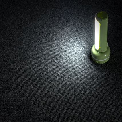 Ladattava LED-taskulamppu LED/1W/230V 330 kiiltävä 1000 mAh