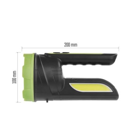 Ladattava LED-taskulamppu LED/3,7V 210 lm 1800mAh