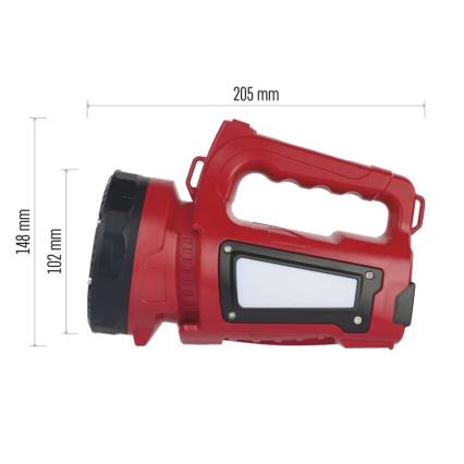 Ladattava LED-taskulamppu LED/3,7V IP44 1000 lm 15000mAh