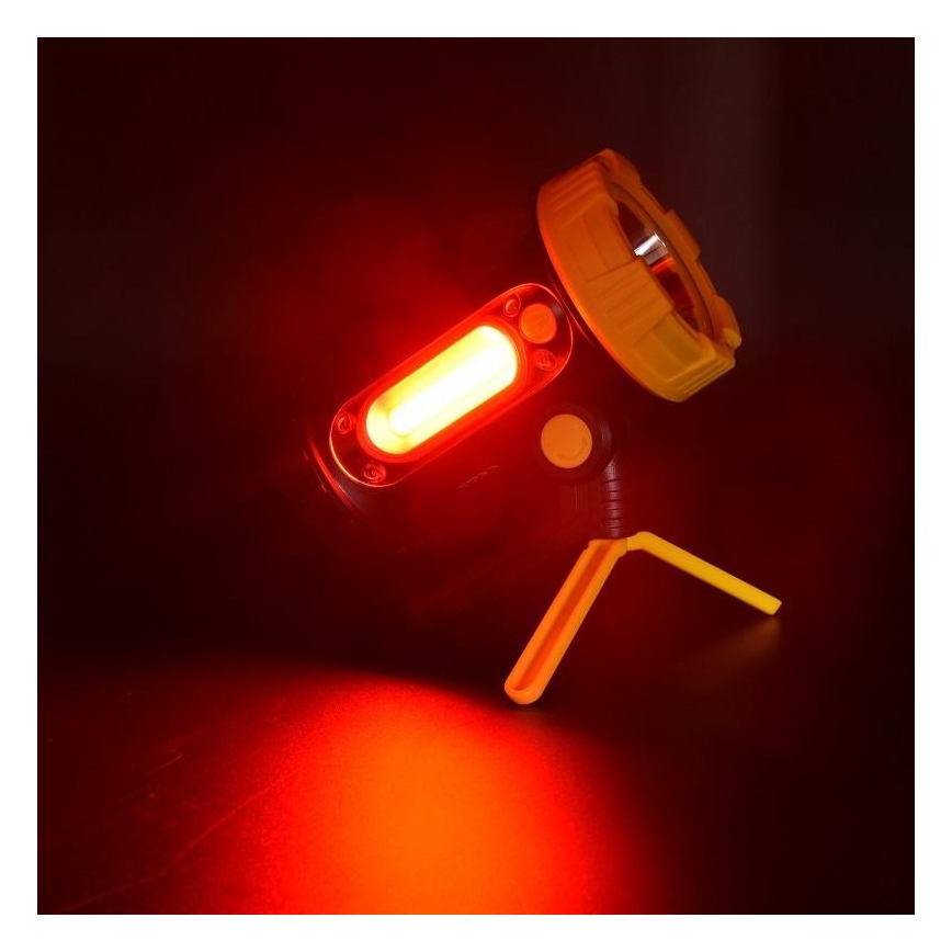Ladattava LED-taskulamppu LED/5W/4000mAh + LED/3W