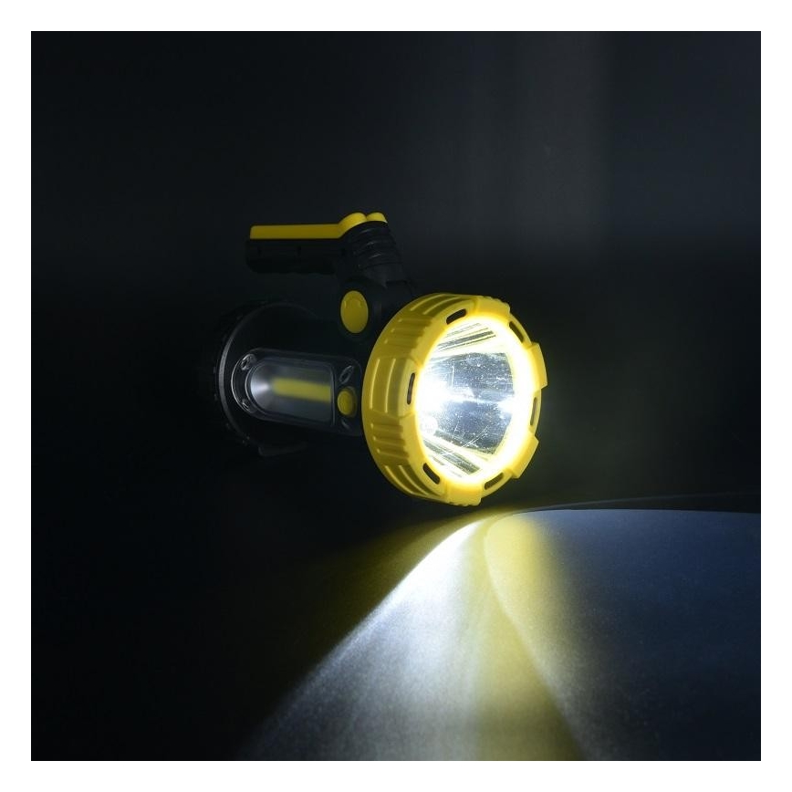 Ladattava LED-taskulamppu LED/5W/4000mAh + LED/3W