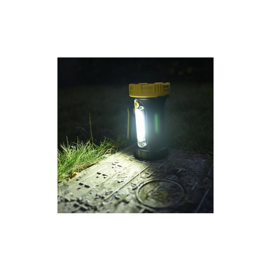 Ladattava LED-taskulamppu LED/5W/4000mAh + LED/3W
