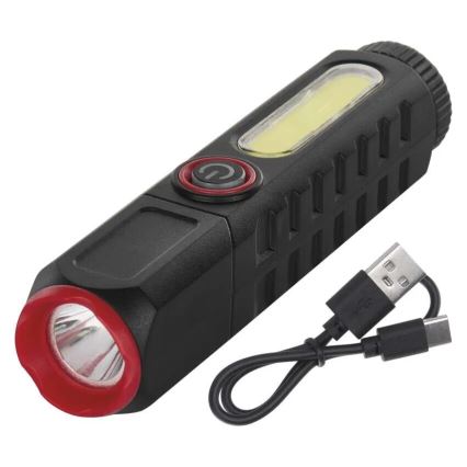 Ladattava LED-taskulamppu LED/USB/3,7V 120 lm 400 mAh