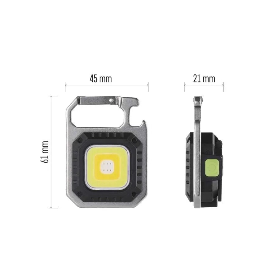 Ladattava LED-taskulamppu LED/USB/3,7V 750 lm 500 mAh