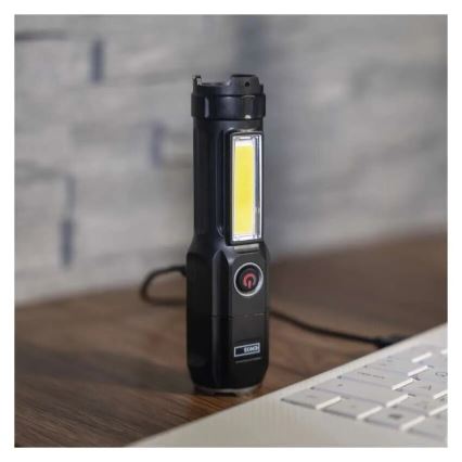 Ladattava LED-taskulamppu LED/USB/3,7V IP44 150 lm 1200mAh