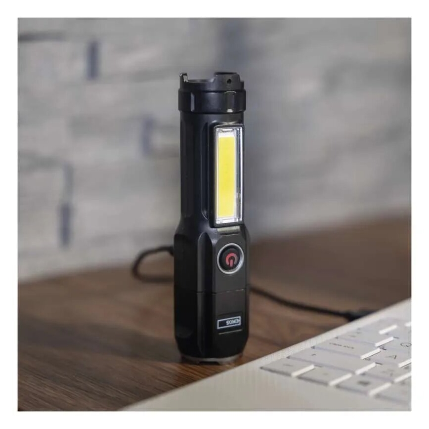 Ladattava LED-taskulamppu LED/USB/3,7V IP44 150 lm 1200mAh