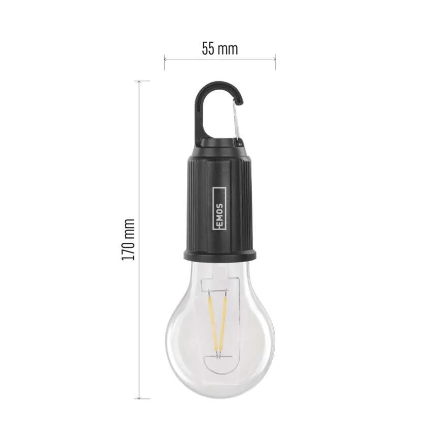 Ladattava LED-taskulamppu LED/USB IP44 90 lm 400mAh