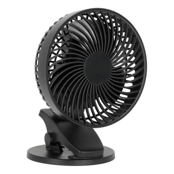 Ladattava pöytä tuuletin klipsillä VIENTO 6W/5V 2000 mAh musta