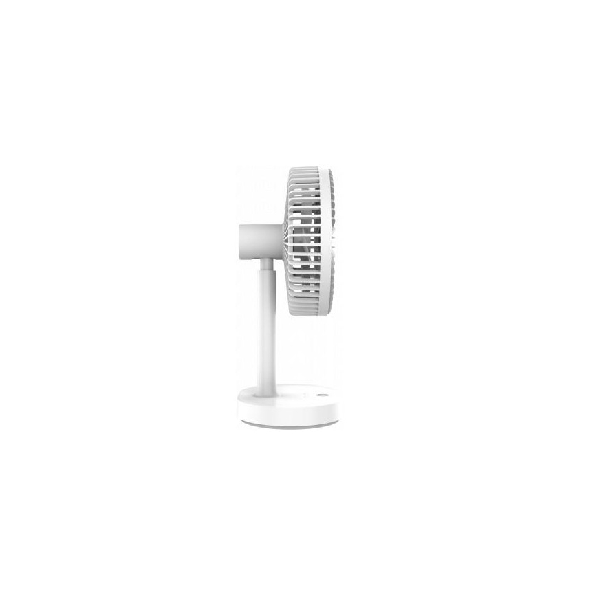 Ladattava pöytätuuletin LED-lampulla 3000mA / 3,7V microUSB
