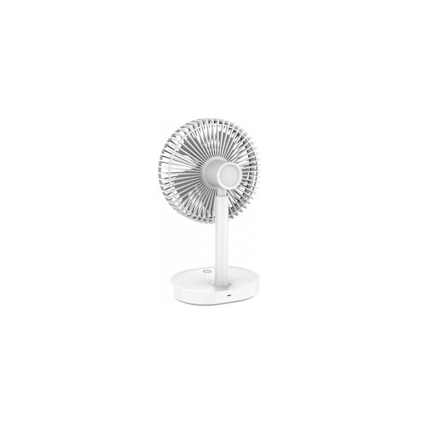 Ladattava pöytätuuletin LED-lampulla 3000mA / 3,7V microUSB