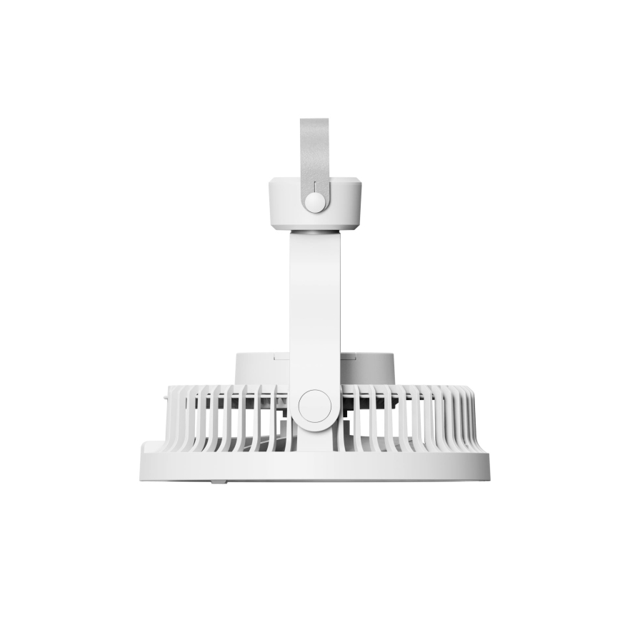Ladattava pöytätuuletin LED-valolla 8W/3,7V 2400 mAh valkoinen