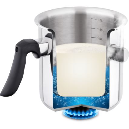 Lamart - Maitokattila 1,5 l ruostumatonta terästä