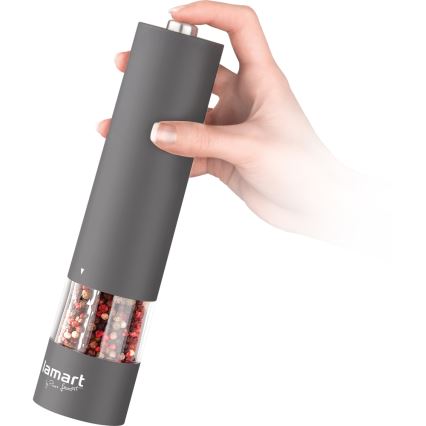 Lamart - Sähköinen maustemylly 4xAA harmaa