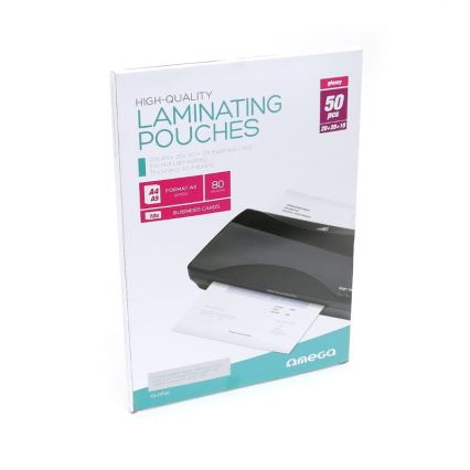 Laminointikalvo A4 20 kpl + A5 20 kpl + käyntikortti 10 kpl