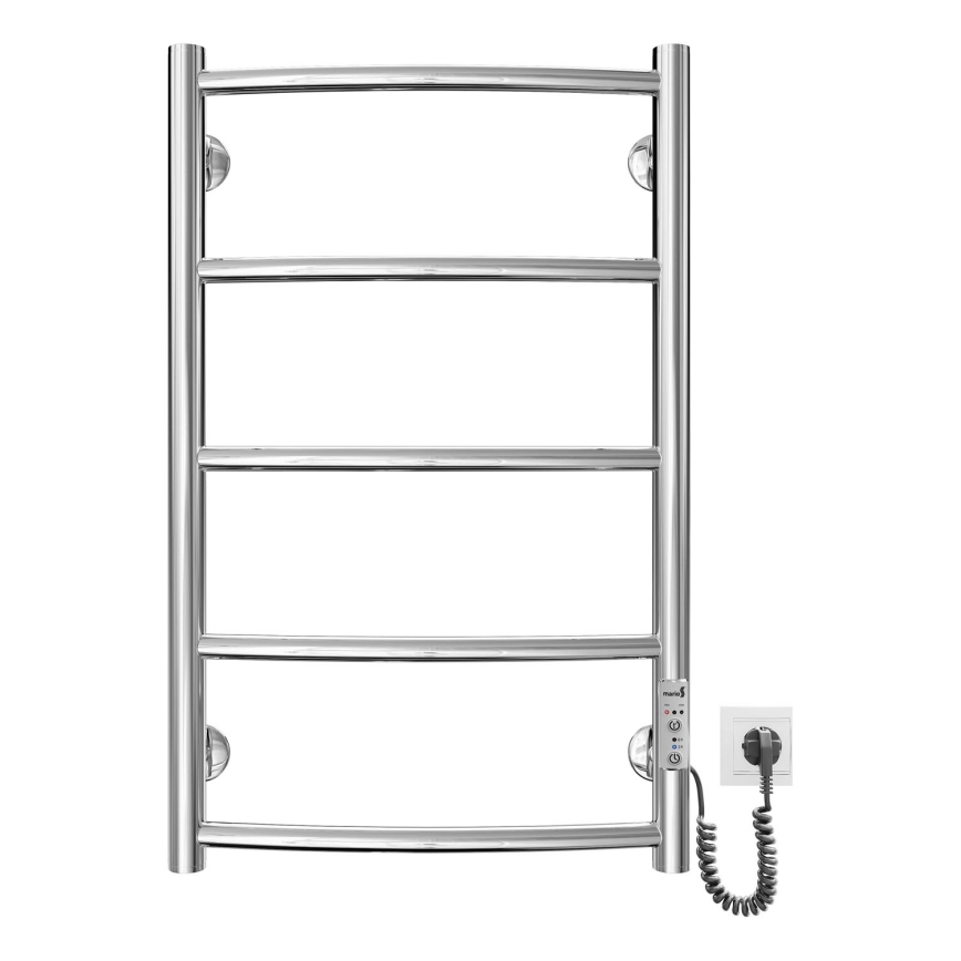 Lämmitetty pyyhekuivain tikkailla CLASSIC 60W/230V 66x43 cm ruostumaton/kiiltävä kromi oikea