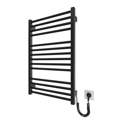 Lämmitetty pyyhekuivain tikkailla HF DERBY 170W/230V 77x53 cm musta