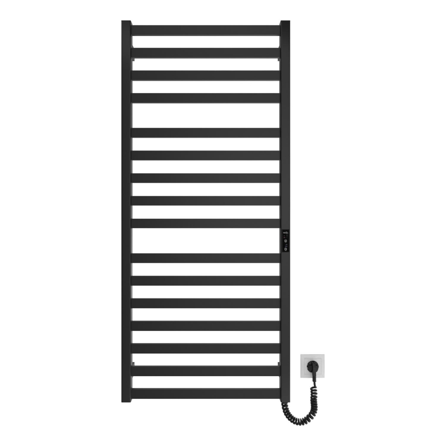 Lämmitetty pyyhekuivain tikkailla HF OXFORD 255W/230V 117x53 cm musta
