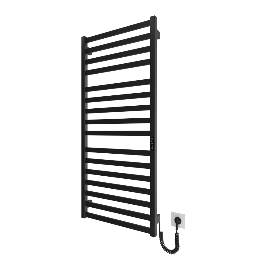 Lämmitetty pyyhekuivain tikkailla HF OXFORD 255W/230V 117x53 cm musta