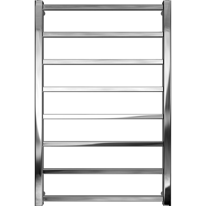 Lämmitetty pyyhekuivain tikkailla TOKIO 174W/230V 80x53 cm ruostumaton/kiiltävä kromi