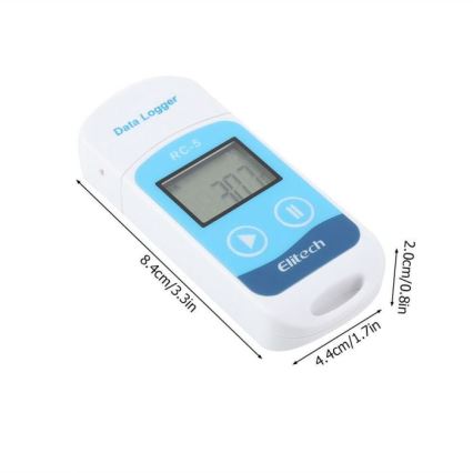 Lämpömittari tallennuksella USB IP67