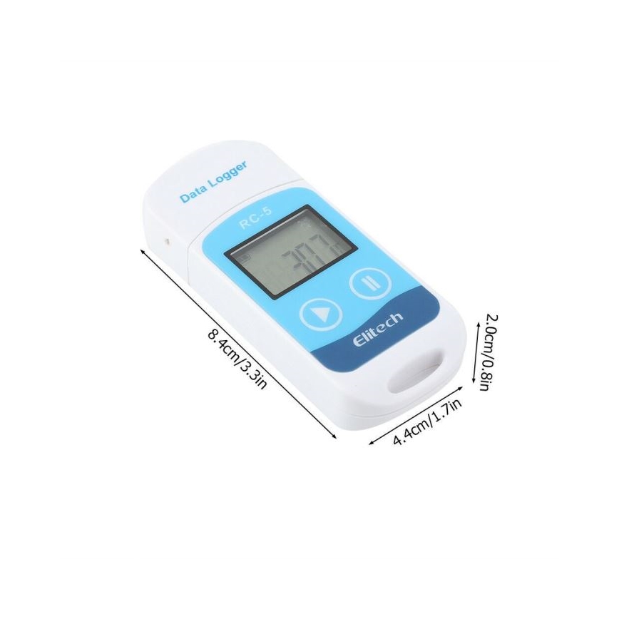 Lämpömittari tallennuksella USB IP67