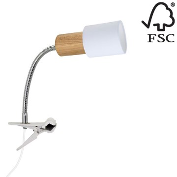 Lamppu kiinnikkeellä TREEHOUSE 1xE27/25W/230V tammi - FSC-sertifioitu