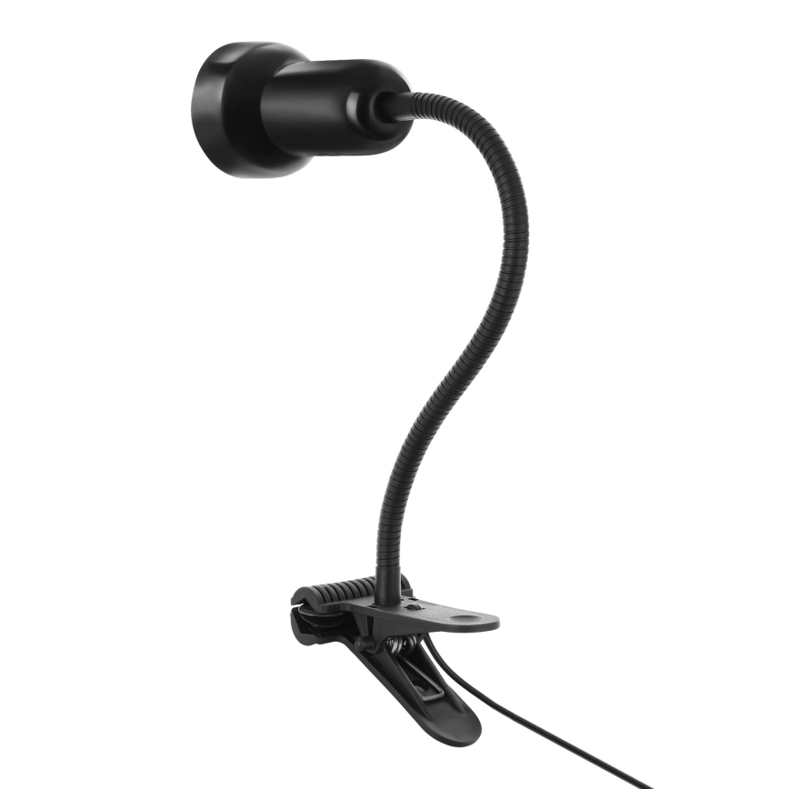 Lamppu klipsillä LOLEK 1xE14/24W/230V musta