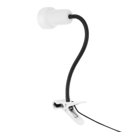 Lamppu klipsillä LOLEK 1xE14/24W/230V valkoinen