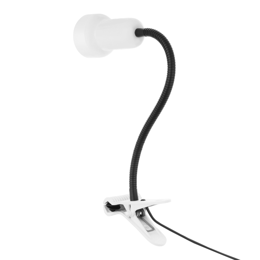 Lamppu klipsillä LOLEK 1xE14/24W/230V valkoinen